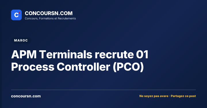 Illustration de l’article : APM Terminals recrute 01 Process Controller (PCO)
