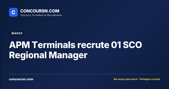 Illustration de l’article : APM Terminals recrute 01 SCO Regional Manager