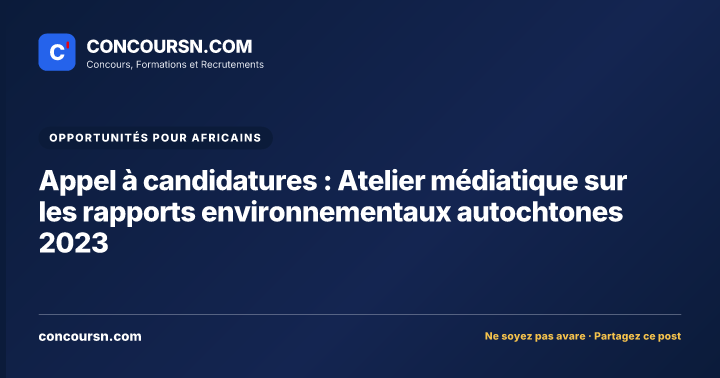 Illustration de l’article : Appel à candidatures : Atelier médiatique sur les rapports environnementaux autochtones 2023