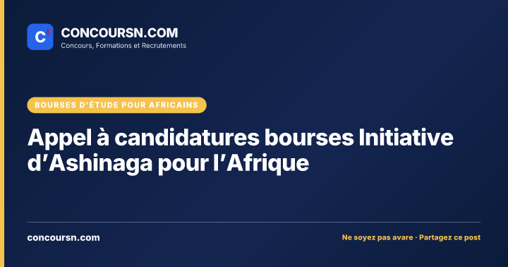 Illustration de l’article : Appel à candidatures bourses Initiative d’Ashinaga pour l’Afrique