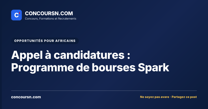 Illustration de l’article : Appel à candidatures : Programme de bourses Spark