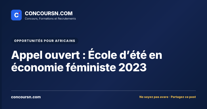Illustration de l’article : Appel ouvert : École d’été en économie féministe 2023
