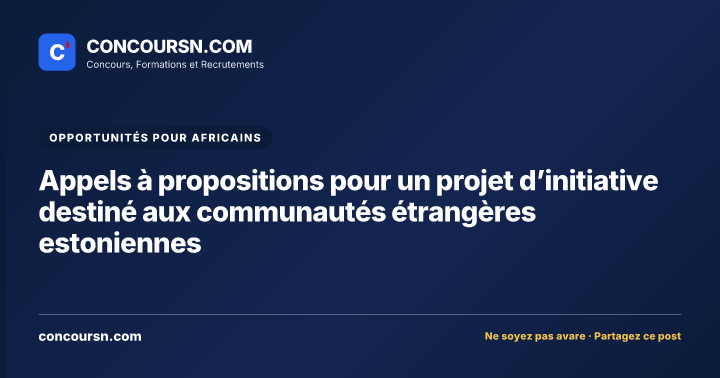 Illustration de l’article : Appels à propositions pour un projet d’initiative destiné aux communautés étrangères estoniennes