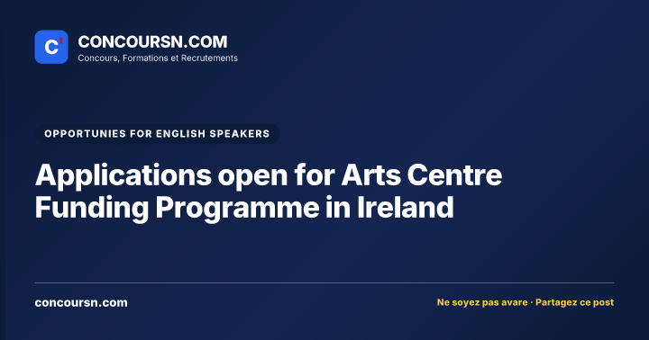 Illustration de l’article : Applications open for Arts Centre Funding Programme in Ireland