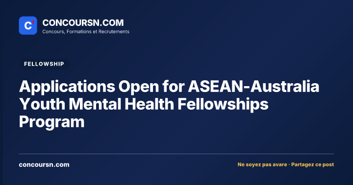 Illustration de l’article : Applications Open for ASEAN-Australia Youth Mental Health Fellowships Program