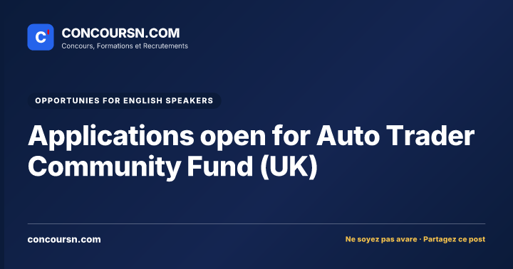 Illustration de l’article : Applications open for Auto Trader Community Fund (UK)