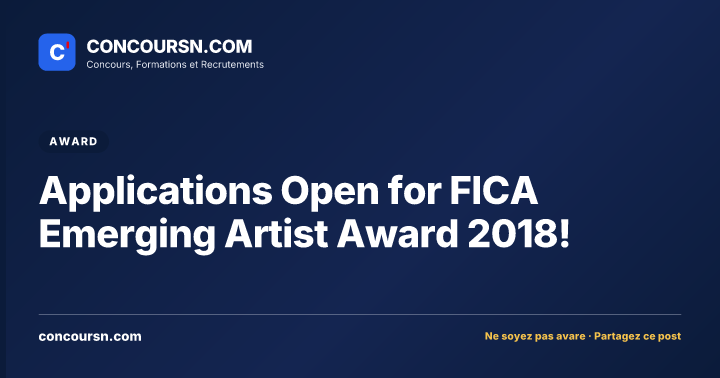 Illustration de l’article : Applications Open for FICA Emerging Artist Award 2018!