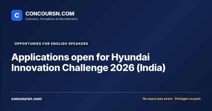 Illustration de l’article : Applications open for Hyundai Innovation Challenge 2026 (India)