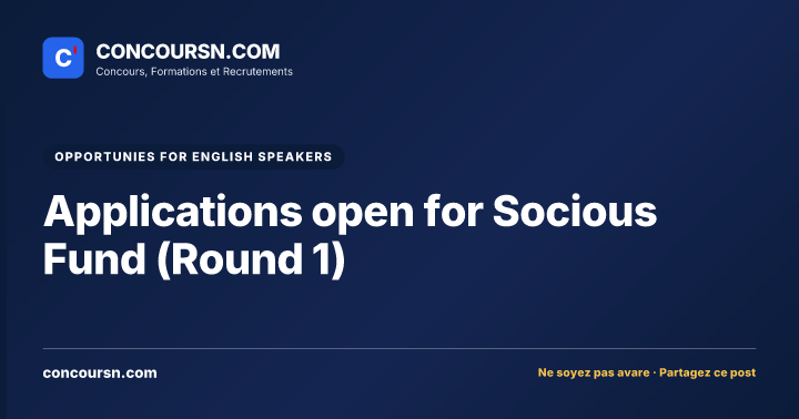 Illustration de l’article : Applications open for Socious Fund (Round 1)