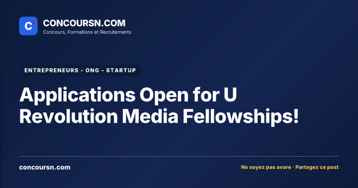 Illustration de l’article : Applications Open for U Revolution Media Fellowships!