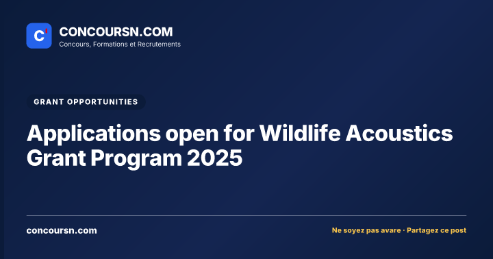 Illustration de l’article : Applications open for Wildlife Acoustics Grant Program 2025