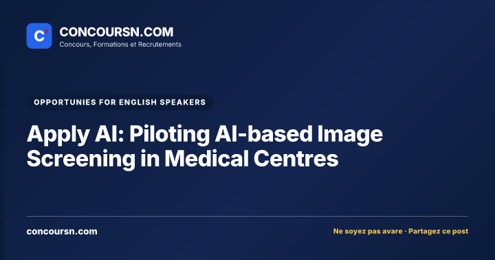 Illustration de l’article : Apply AI: Piloting AI-based Image Screening in Medical Centres