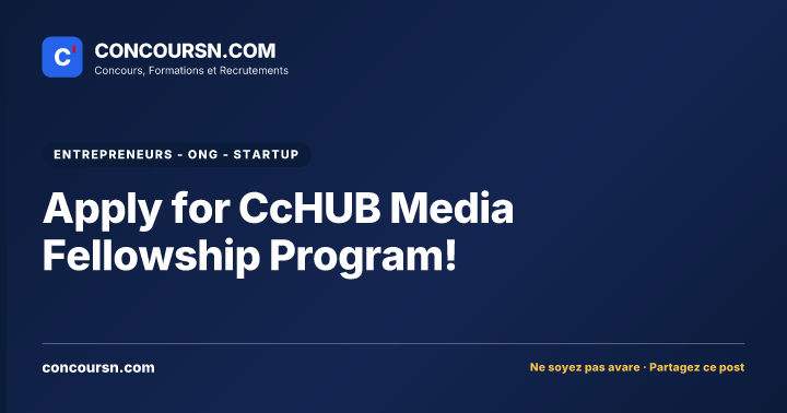 Illustration de l’article : Apply for CcHUB Media Fellowship Program!