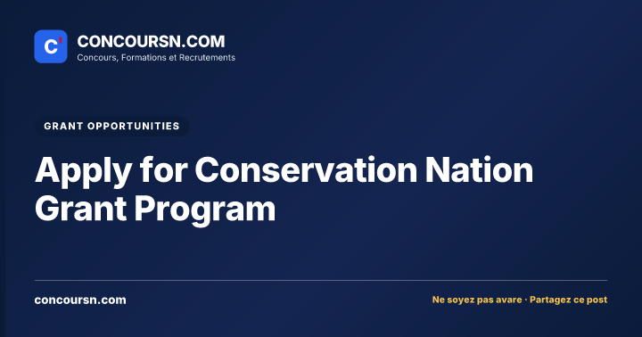 Illustration de l’article : Apply for Conservation Nation Grant Program