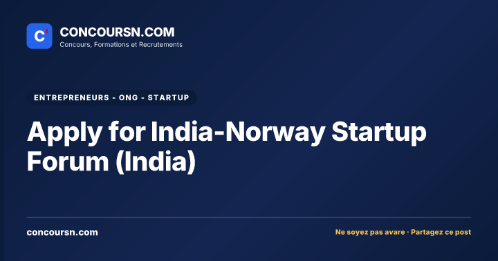 Illustration de l’article : Apply for India-Norway Startup Forum (India)