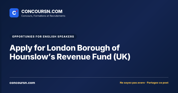 Illustration de l’article : Apply for London Borough of Hounslow’s Revenue Fund (UK)