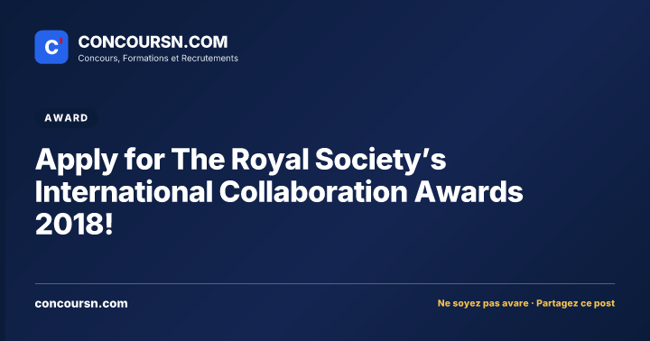 Illustration de l’article : Apply for The Royal Society’s International Collaboration Awards 2018!