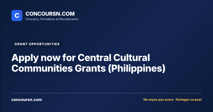 Illustration de l’article : Apply now for Central Cultural Communities Grants (Philippines)