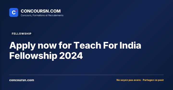 Illustration de l’article : Apply now for Teach For India Fellowship 2024