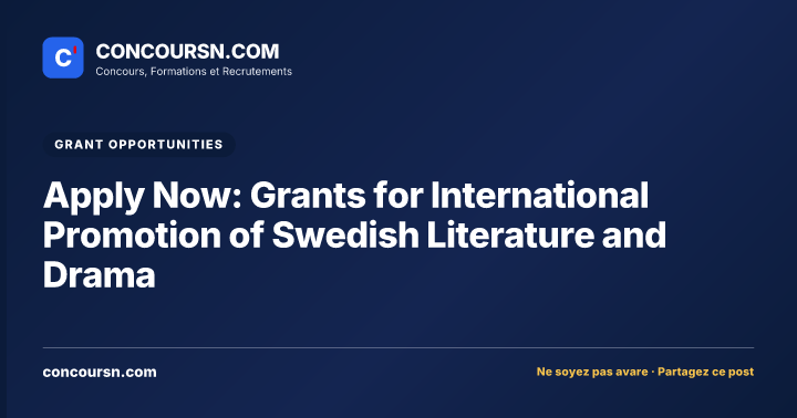 Illustration de l’article : Apply Now: Grants for International Promotion of Swedish Literature and Drama