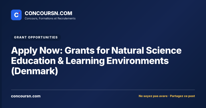 Illustration de l’article : Apply Now: Grants for Natural Science Education & Learning Environments (Denmark)