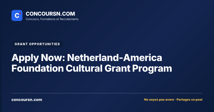 Illustration de l’article : Apply Now: Netherland-America Foundation Cultural Grant Program