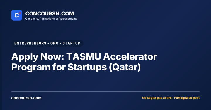 Illustration de l’article : Apply Now: TASMU Accelerator Program for Startups (Qatar)