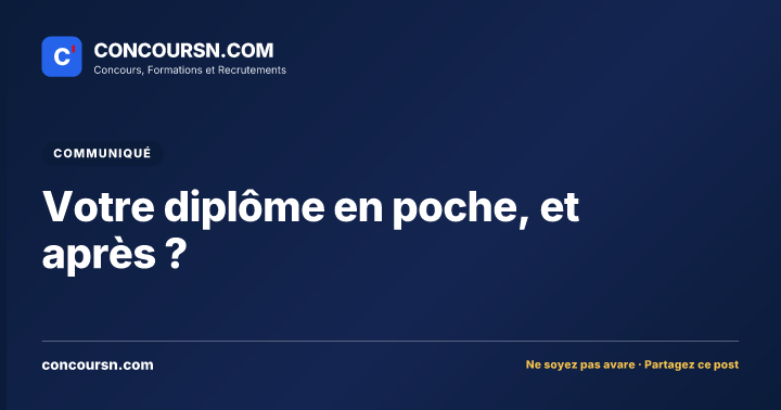 Illustration de l’article : Votre diplôme en poche, et après ?