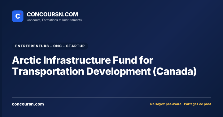 Illustration de l’article : Arctic Infrastructure Fund for Transportation Development (Canada)