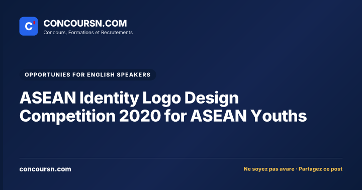 ASEAN Identity Logo Design Competition 2020 for ASEAN Youths