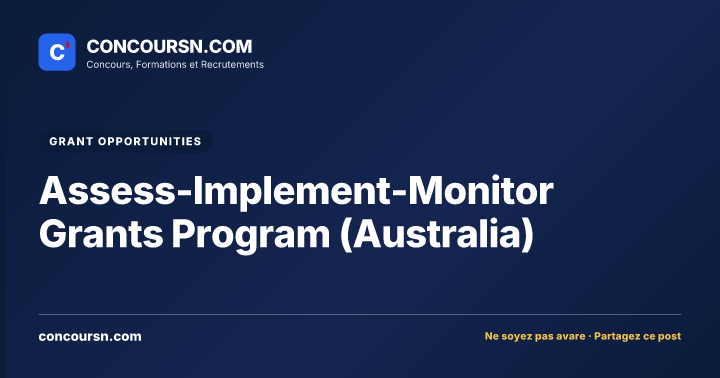 Illustration de l’article : Assess-Implement-Monitor Grants Program (Australia)