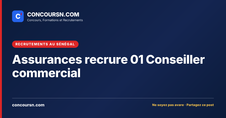 Illustration de l’article : Assurances recrure 01 Conseiller commercial