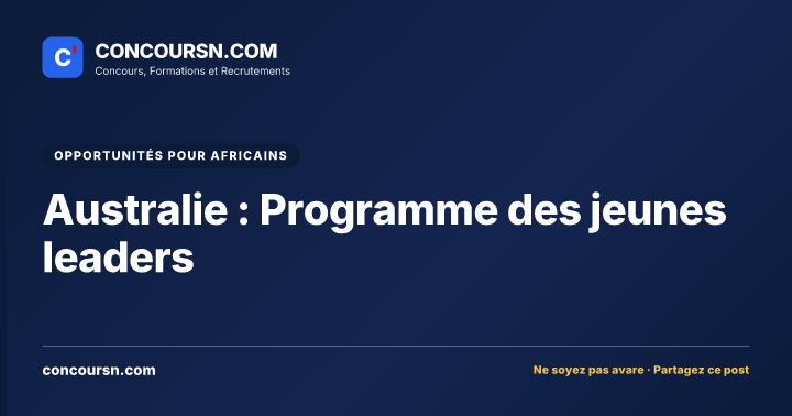 Illustration de l’article : Australie : Programme des jeunes leaders
