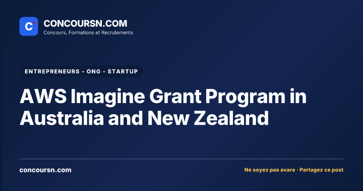 Illustration de l’article : AWS Imagine Grant Program in Australia and New Zealand