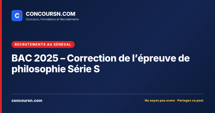 Illustration de l’article : BAC 2025 – Correction de l’épreuve de philosophie Série S