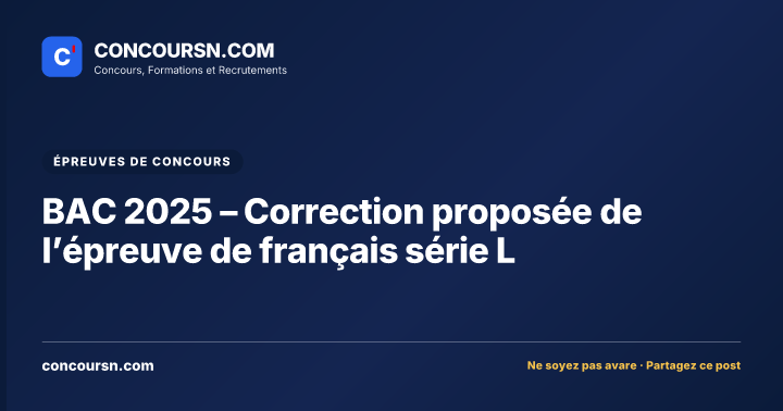 Illustration de l’article : BAC 2025 – Correction proposée de l’épreuve de français série L