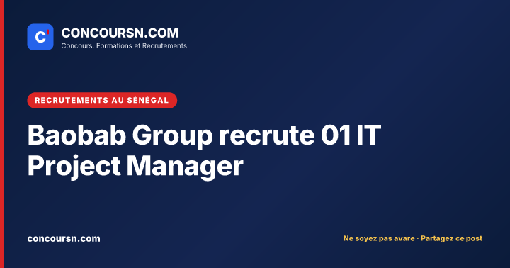 Illustration de l’article : Baobab Group recrute 01 IT Project Manager