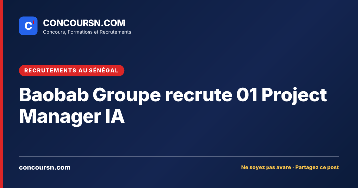 Illustration de l’article : Baobab Groupe recrute 01 Project Manager IA
