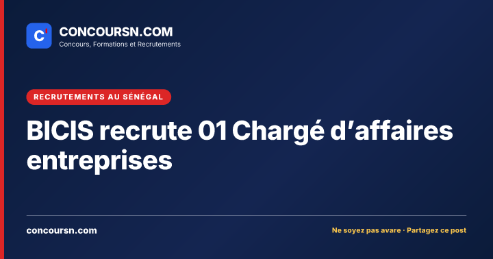 Illustration de l’article : BICIS recrute 01 Chargé d’affaires entreprises