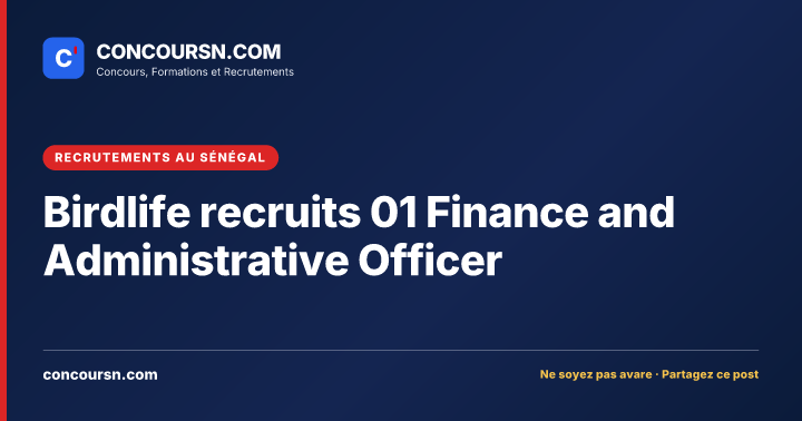 Illustration de l’article : Birdlife recruits 01 Finance and Administrative Officer