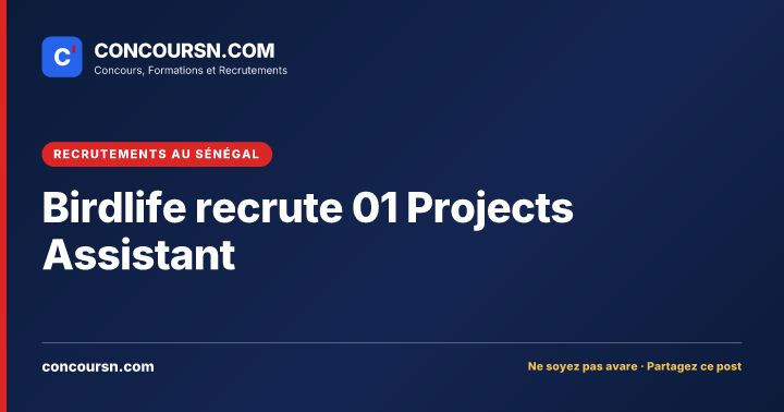 Illustration de l’article : Birdlife recrute 01 Projects Assistant