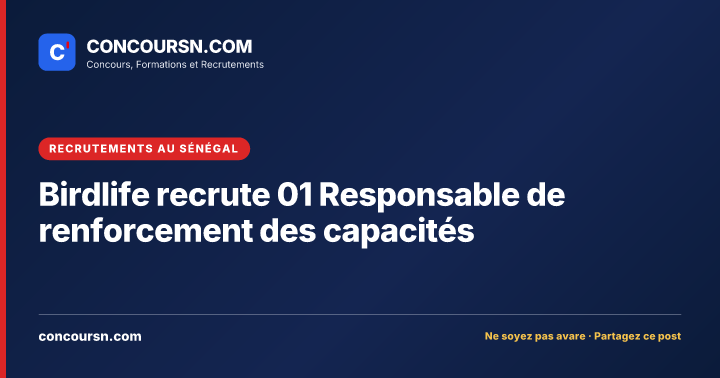 Illustration de l’article : Birdlife recrute 01 Responsable de renforcement des capacités