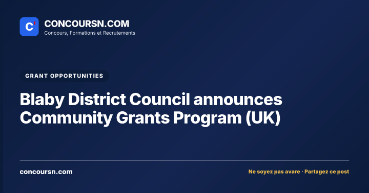 Illustration de l’article : Blaby District Council announces Community Grants Program (UK)