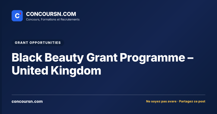 Illustration de l’article : Black Beauty Grant Programme – United Kingdom