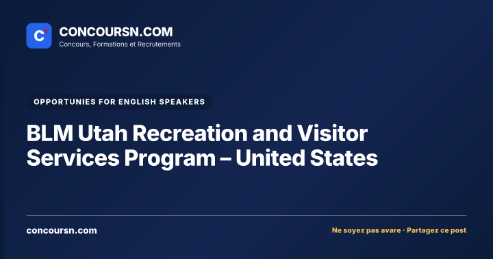Illustration de l’article : BLM Utah Recreation and Visitor Services Program – United States