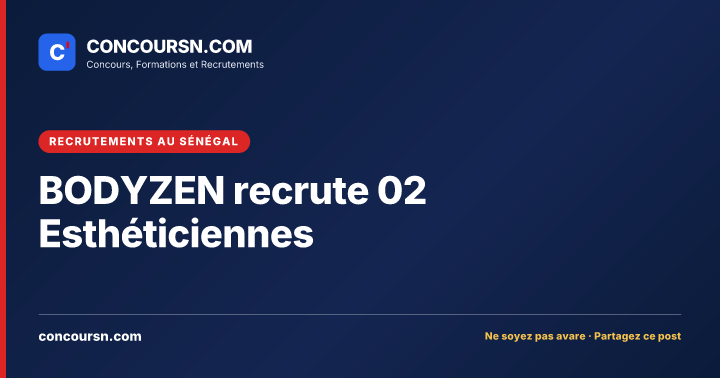 Illustration de l’article : BODYZEN recrute 02 Esthéticiennes