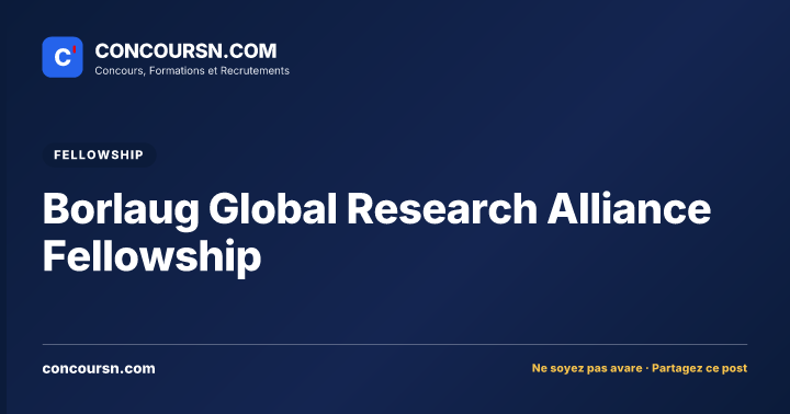 Illustration de l’article : Borlaug Global Research Alliance Fellowship