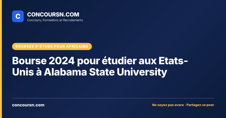 Illustration de l’article : Bourse 2024 pour étudier aux Etats-Unis à Alabama State University
