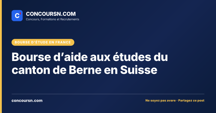 Illustration de l’article : Bourse d’aide aux études du canton de Berne en Suisse