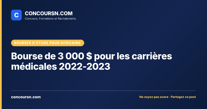 Illustration de l’article : Bourse de 3 000 $ pour les carrières médicales 2022-2023